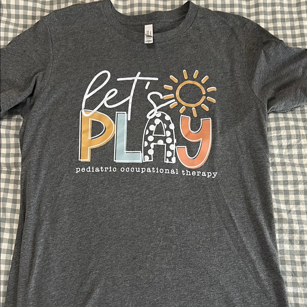 Let’s Play Pediatric Occupational Therapy Graphic Tee - Dark Gray